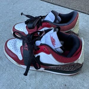 Nike Kids Black, Red, and White Sneakers